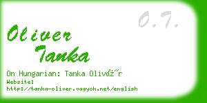 oliver tanka business card